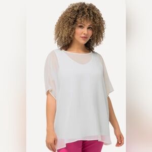 Ulla Popkin Paris sheer overblouse